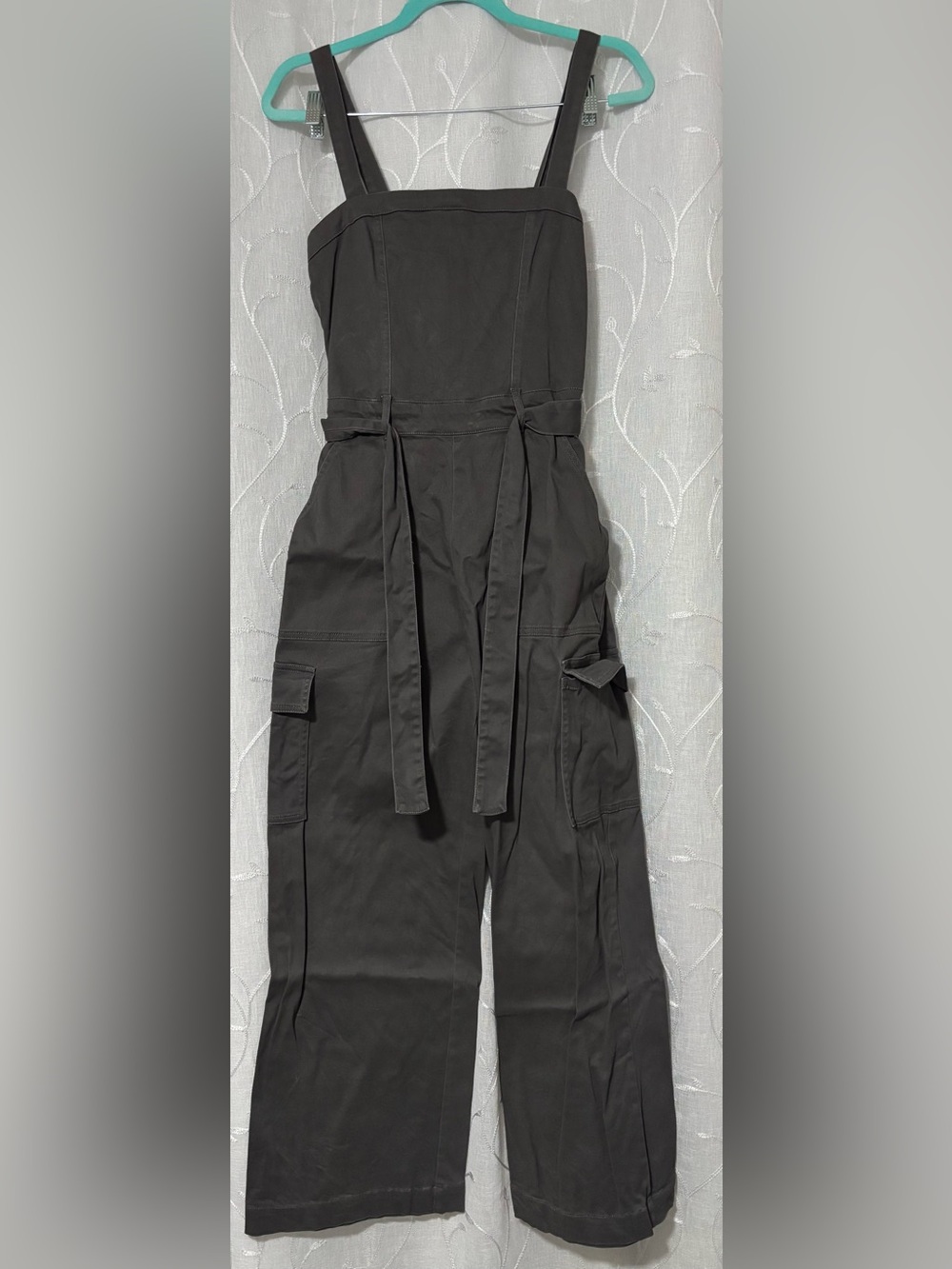 Hollister Gray Cargo Jumpsuit